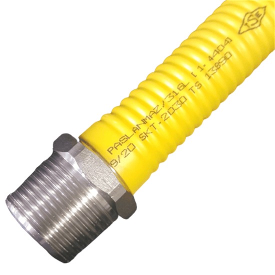 3/4”- 3/4” Gaz Flexi Paslanmaz 100 cm resmi