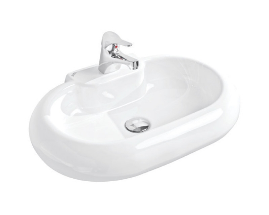 Oval Mobilya Üstü Lavabo (39,5x61,5) resmi